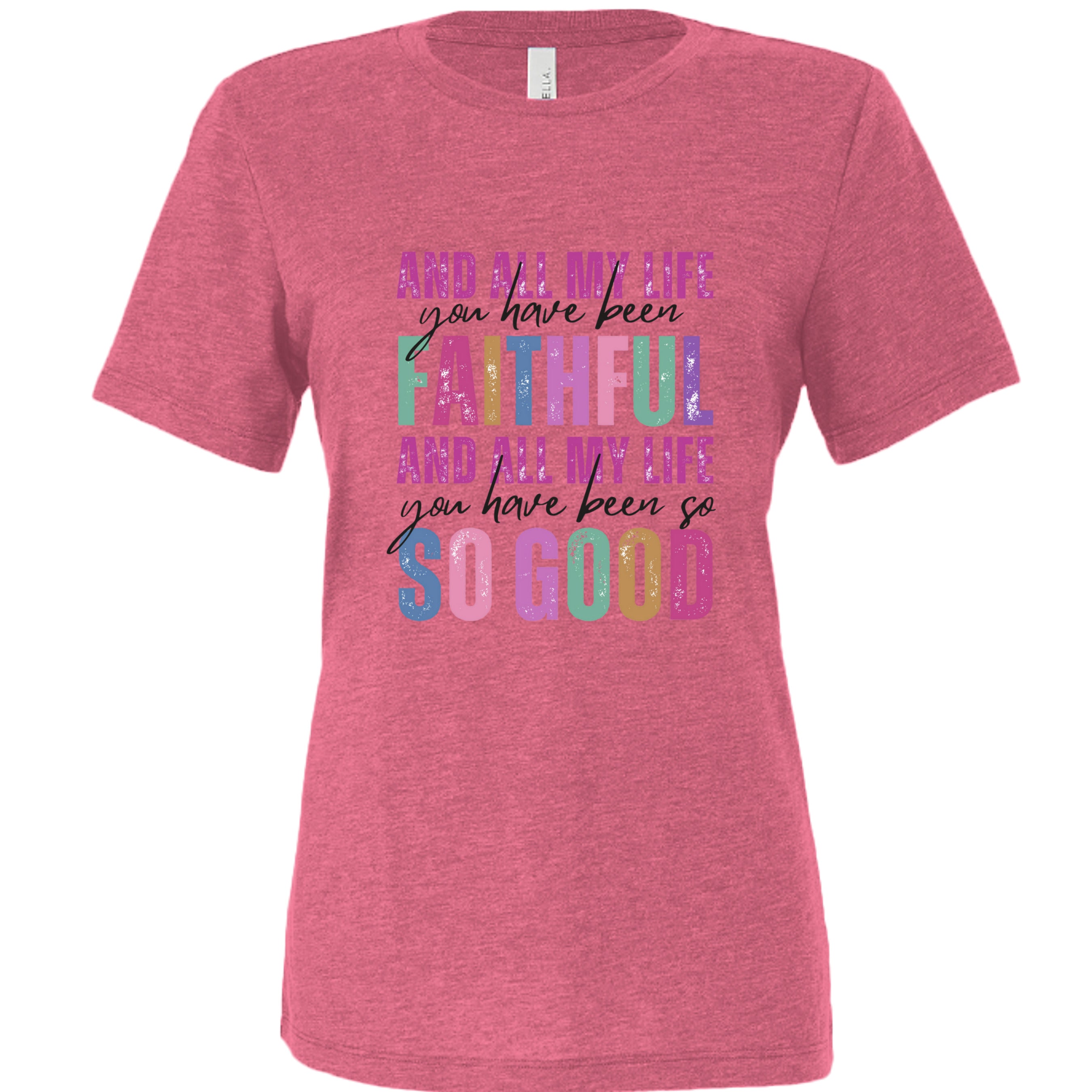 Char Pink Triblend - 6413 - FRONT